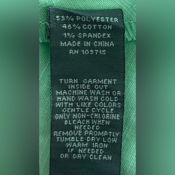 NWT Sharagano Mint Green Belted Midi Button Down Swing Dress, Size 16 - Picture 11 of 12